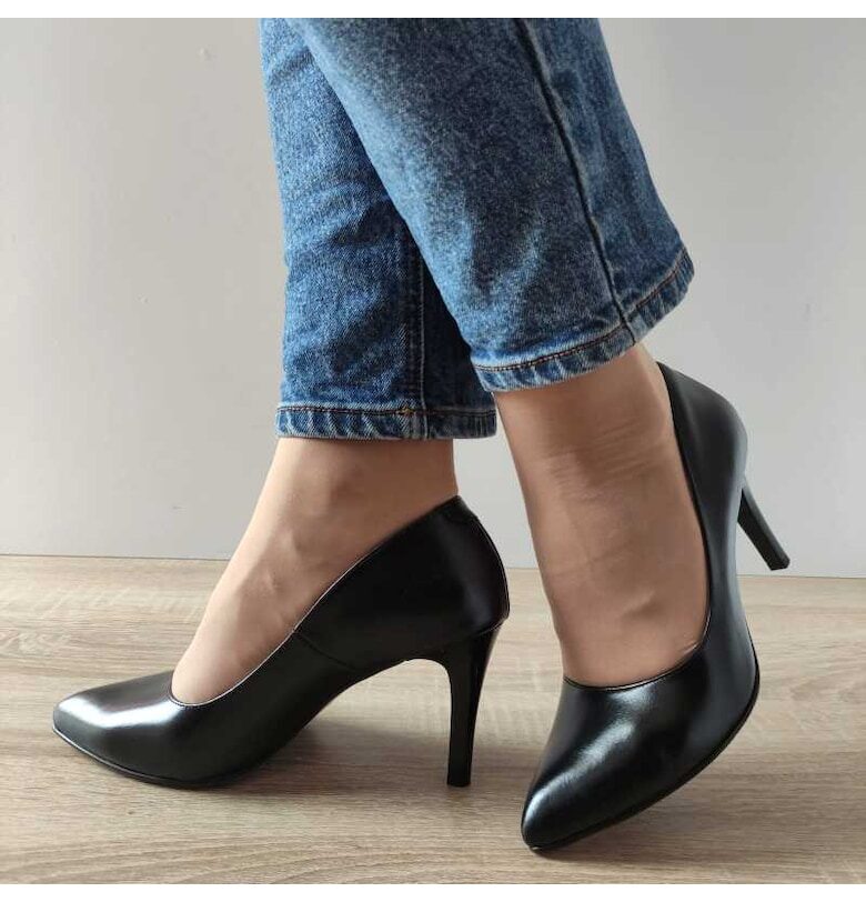 3527 черни елегантни дамски обувки - черни Antonio