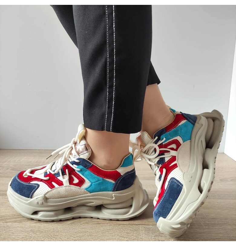 36899 Сини дамски обувки - Сини FRANCO GERARDO