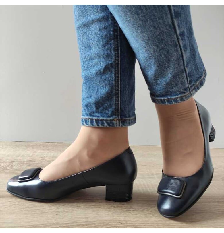 512 Navy Blue - Морски елегантни дамски обувки Antonio