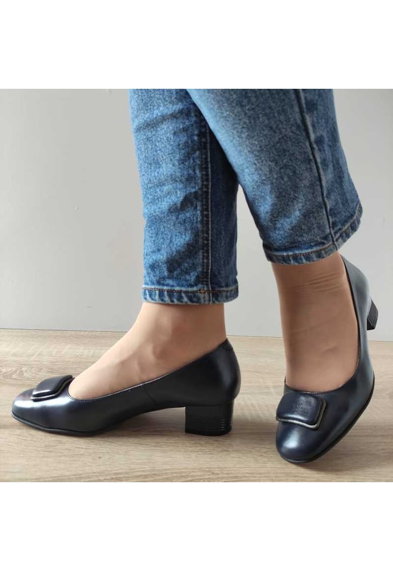 512 Navy Blue - Морски елегантни дамски обувки Antonio