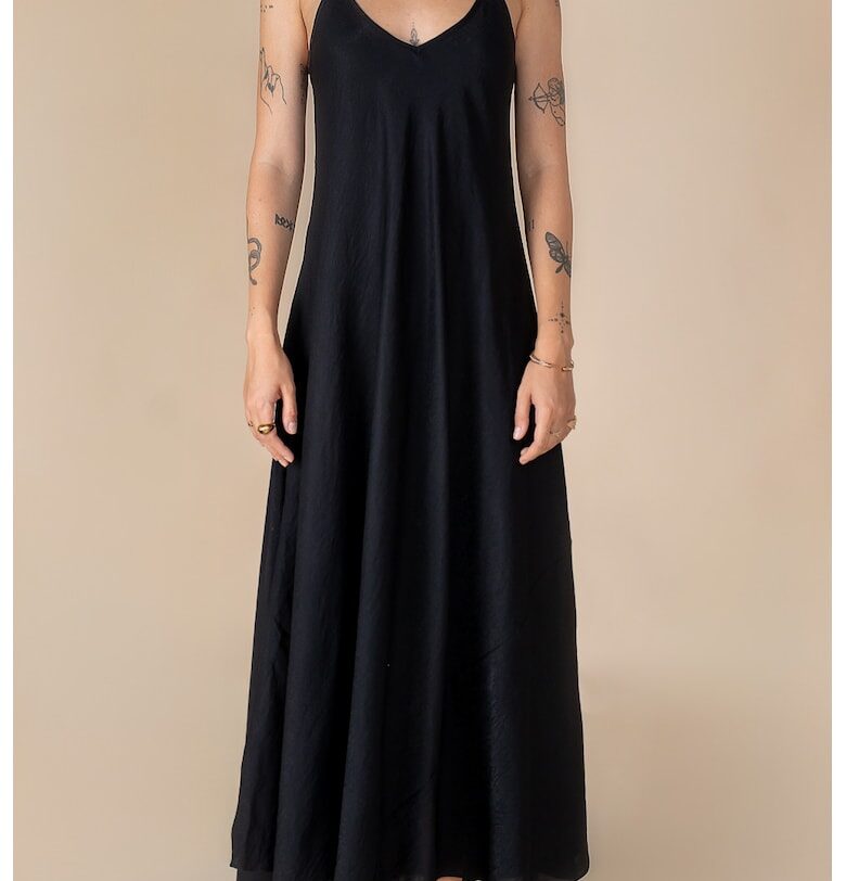 A Line Linen Long Dress Monarh design