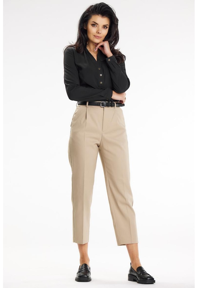 Camasa A649 Elegant Maneca lunga - Черен awama