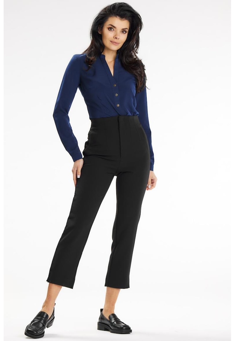 Camasa A649 Elegant Maneca lunga - Син awama