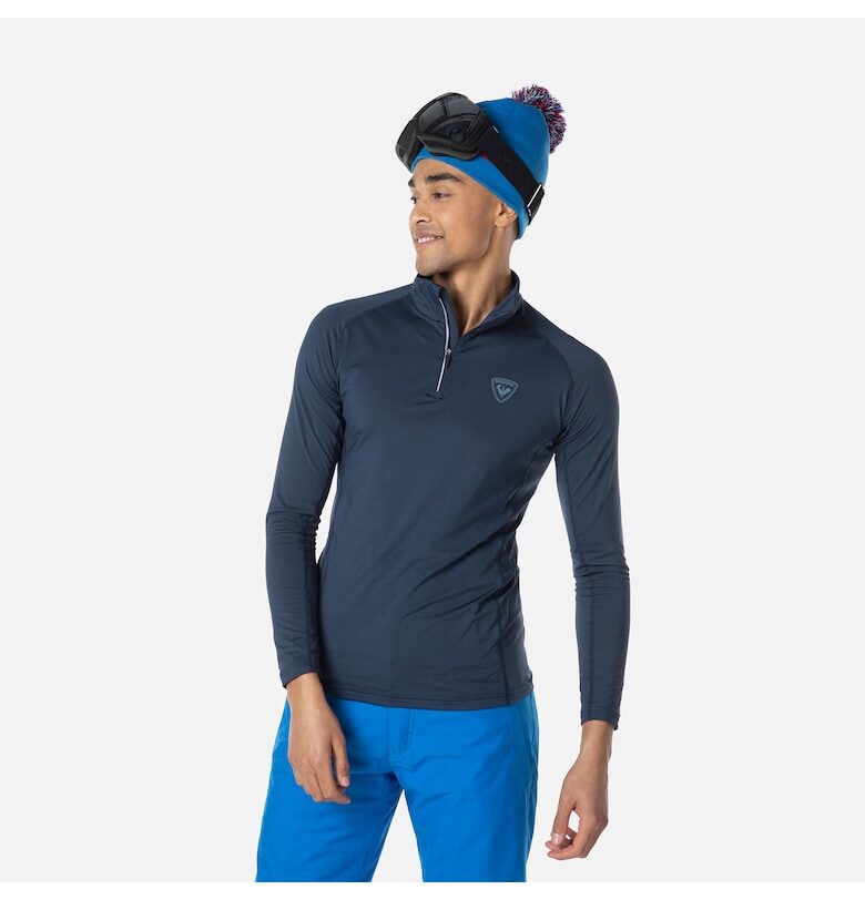 Classique мъжко спортно яке с цип - тъмно синьо - Тъмносин Rossignol