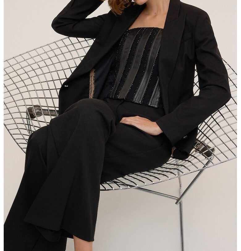 FIORELLA RUBINO - Сако с джобове с капаче - Черен Motivi