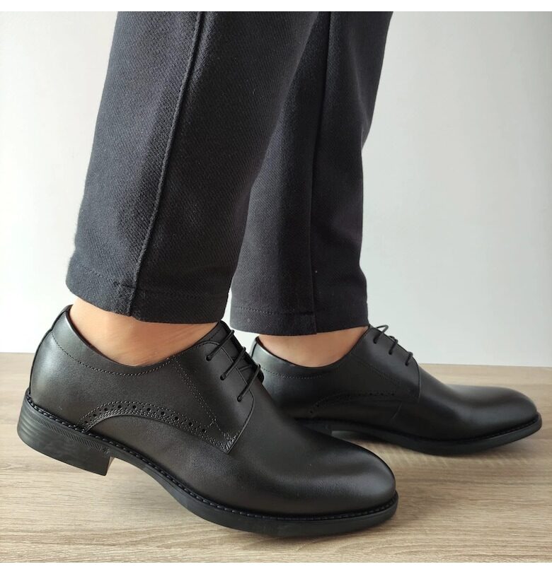 Hkh2558 Елегантни Мъжки Обувки Черно - Черно ELDEMAS