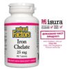 Iron Chelate/ Желязо (хелат) 25 mg x 90 таблетки Natural Factors