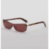 JACQUEMUS Застъпени слим слънчеви очила