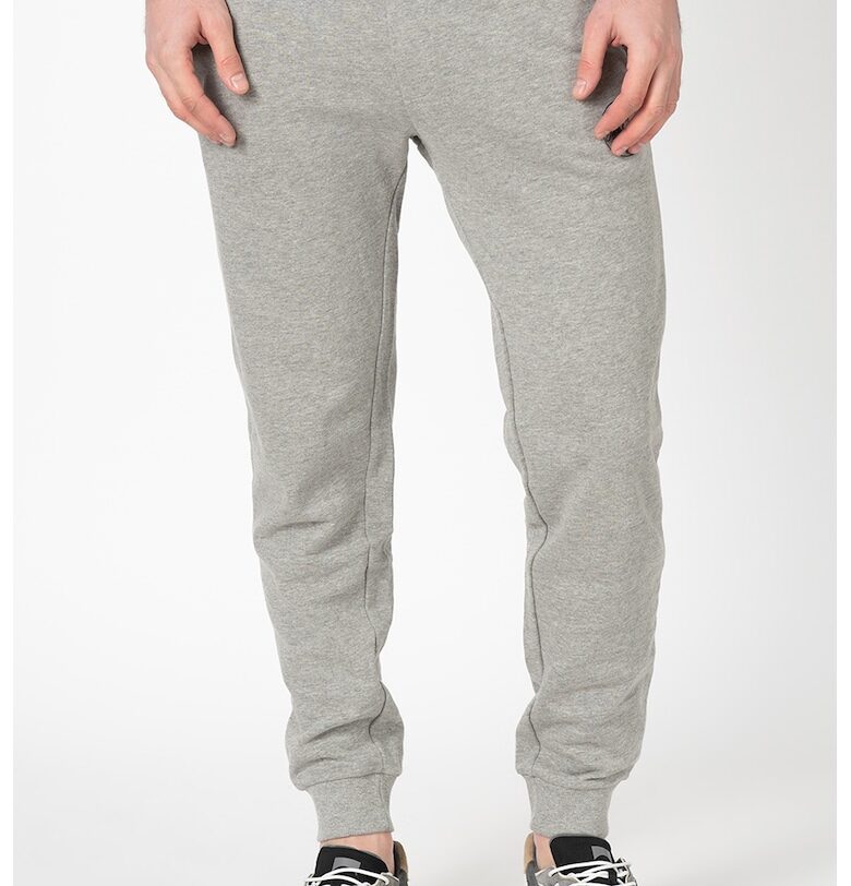 Jack&Jones - Памучен спортен панталон Gordon с връзка - Сив меланж Jack  Jones