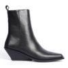 Keila Square Toe Leather Ankle Boots Il Passo
