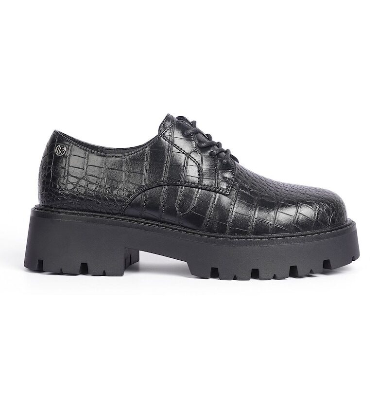 Lavinia Leather Shoes With Mockcroc Aspect Il Passo