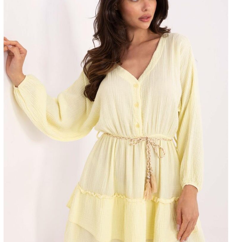 Long Sleeved Mini Dress Italy Moda