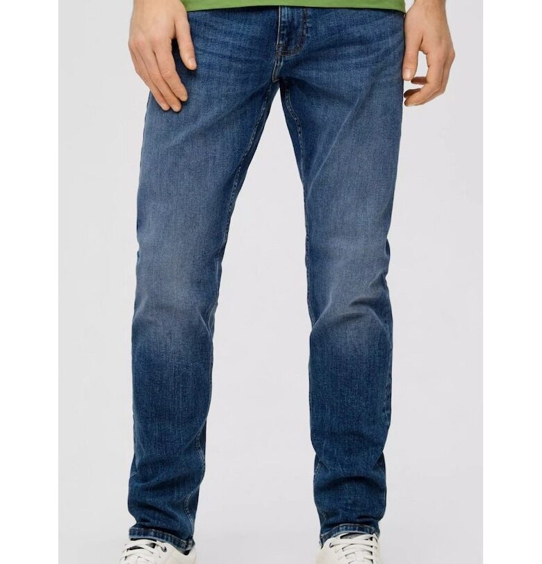 Mauro Regular Fit Mid-Waist Jeans - Тъмносин sOliver