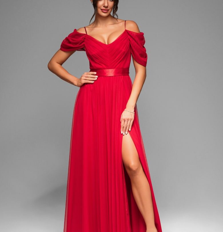 Maxi estélyi ruha LACRICA LA-OM-DLR012 - fekete Larica