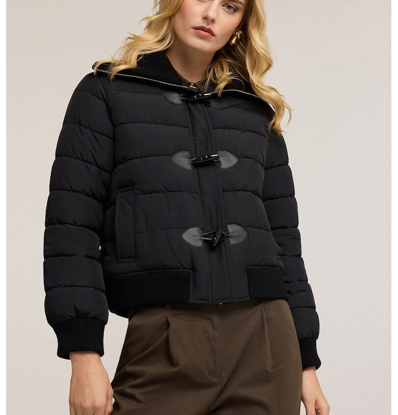 OLTRE - Късо зимно ватирано яке - Черен Motivi