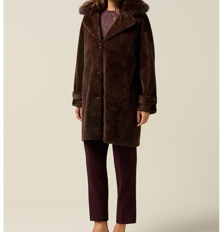 OLTRE - Палто от еко пух с копчета Motivi