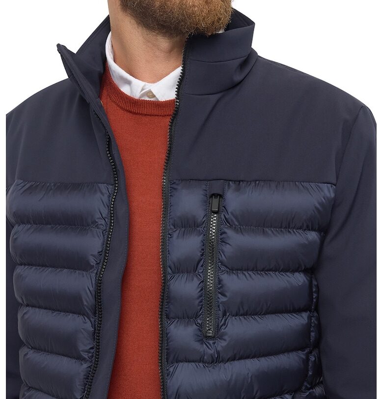 QКапитонирано зимно яке с джобове - Тъмносин Geox