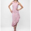 Rochie-camasa cu croiala asimetrica si cu volane Monarh design