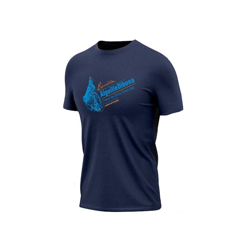 Tricou outdoor din lana merino barbati SUSTENHORN2 S nightblue - Тъмносин NORTHFINDER