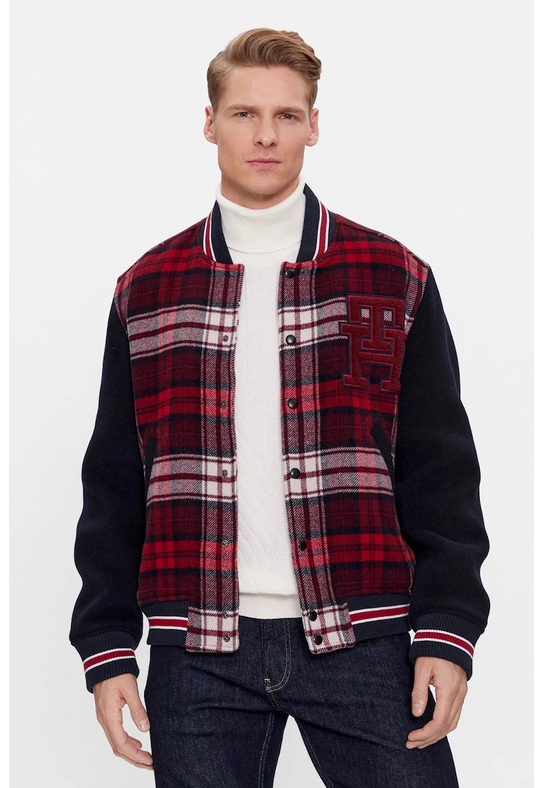 Varsity бомбър яке MW0MW34023 - Червен Tommy Hilfiger