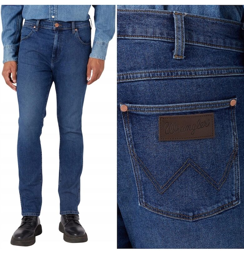 Wrangler  812 Slim Tapered син - Син Larston