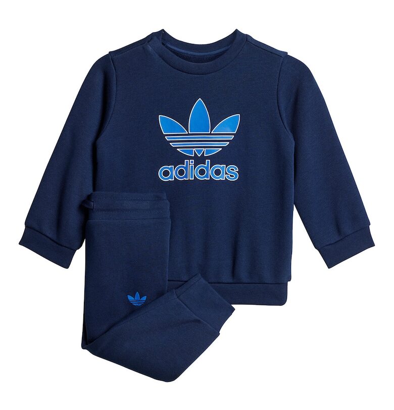 Анцуг с щампа с лого и кръгло деколте adidas