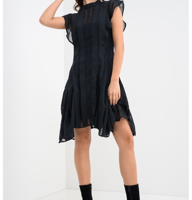 Асиметрична рокля Fleur с набиране AllSaints