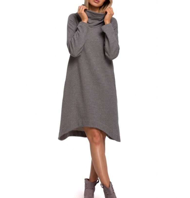 Асиметрична рокля с висока яка MOE