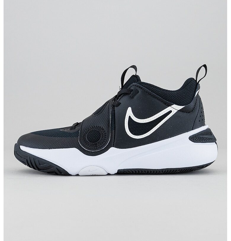 Баскетболни обувки Team Hustle с кожа Nike