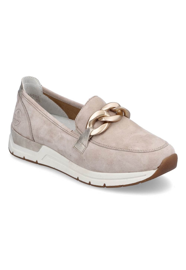 Бежови слипони мокасини Rieker 58944-60 Rieker