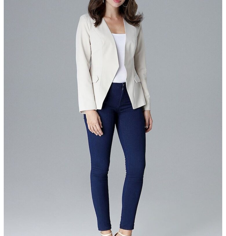 Бежово ежедневно дамско яке  Rayla L022 - Бежов Lenitif