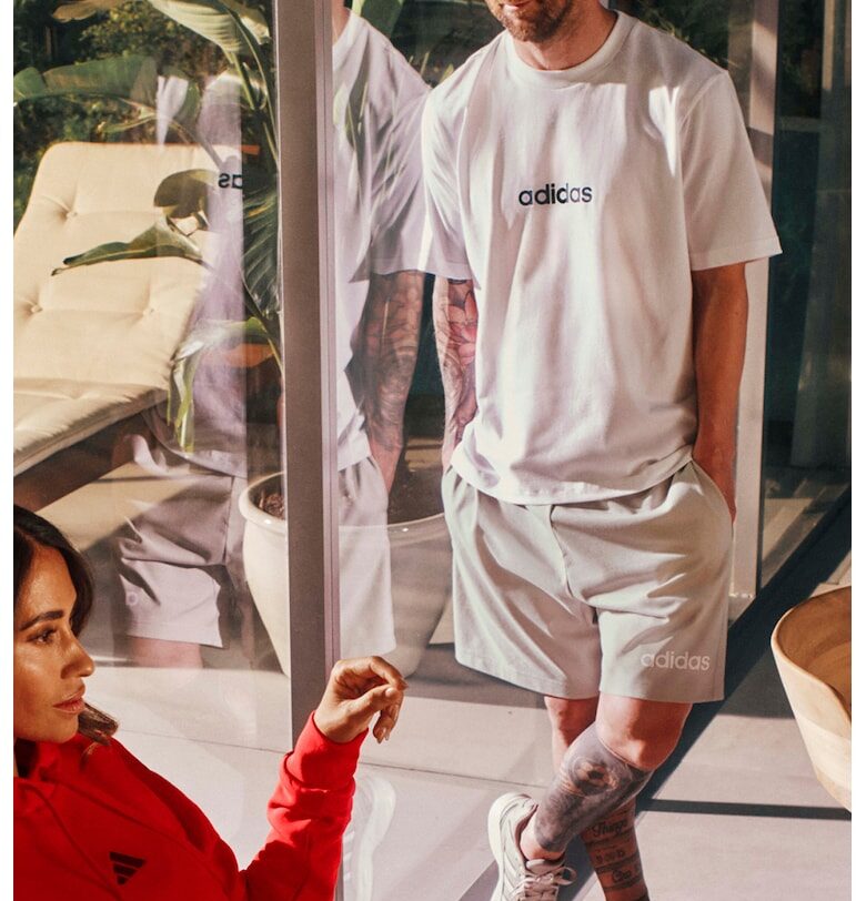 Бермуди със скосени джобове - Бял/Крем adidas Sportswear