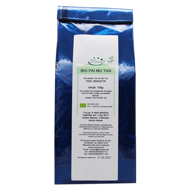 Био чай от Пай Му Тан (китайски бял чай)