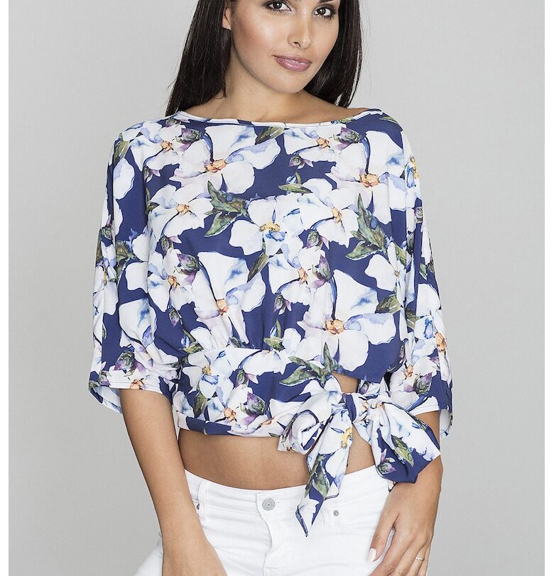 Блуза за дами -  Полиестер/Еластан - Многоцветна - Figl