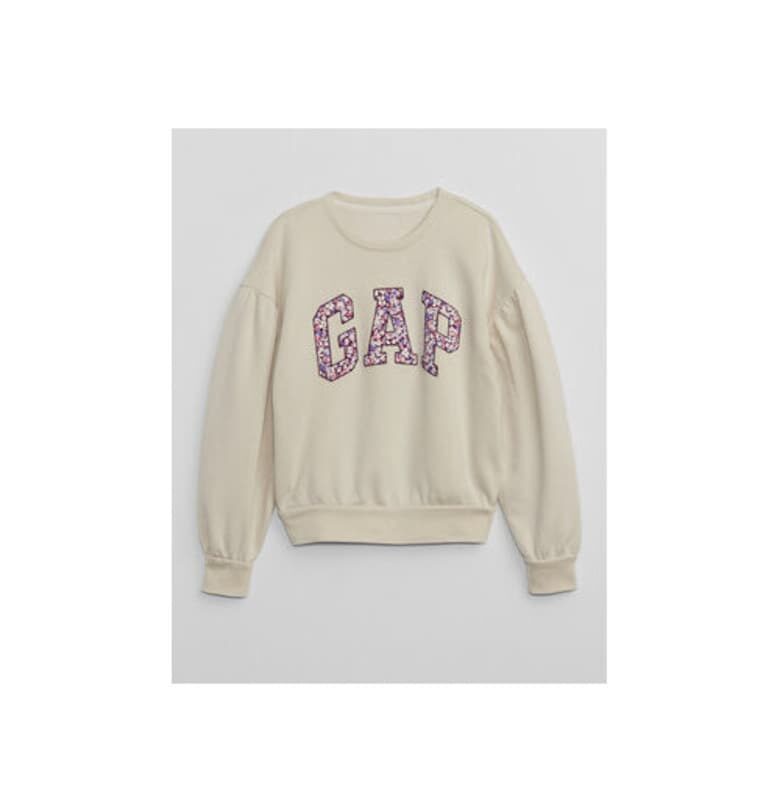 Блуза за момиче -  303611644 - Памук/Полиестер - Бежов - Бежов GAP