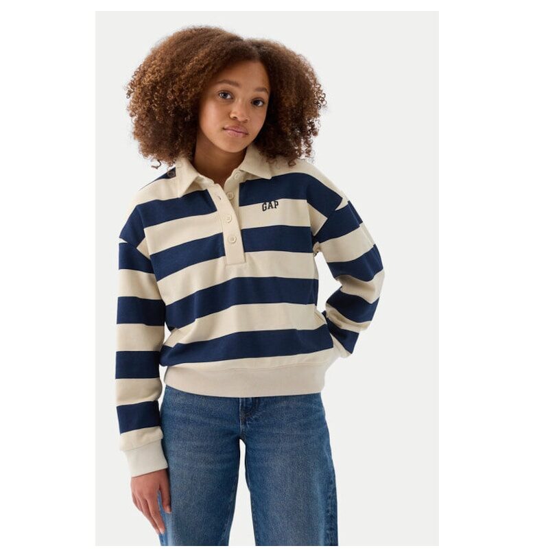 Блуза за момиче -  304357688 - Памук/Полиестер - Бежов - Бежов GAP