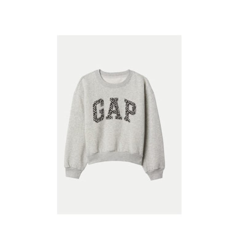 Блуза за момиче -  304454769 - Памук/Полиестер - Сива GAP