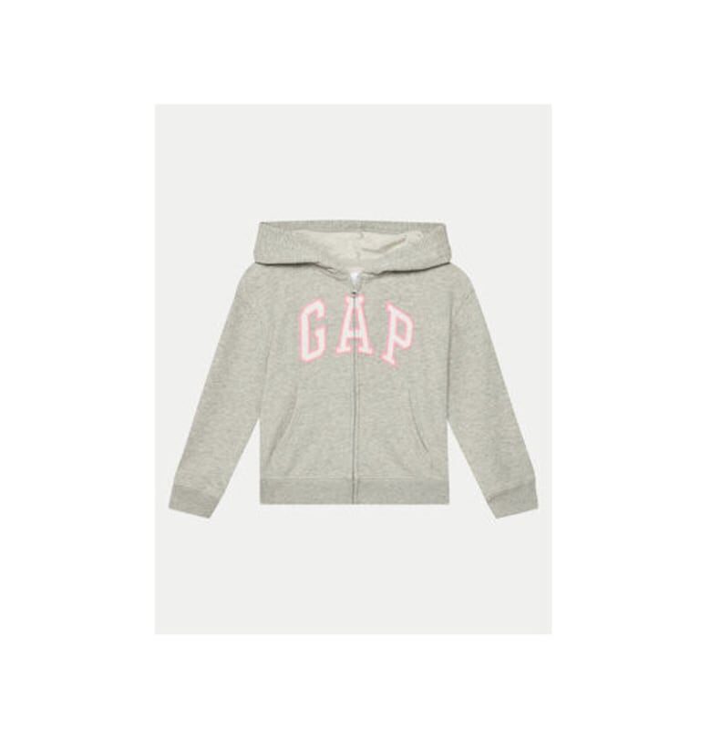 Блуза за момиче -  305289889 - Памук/Рециклиран полиестер - 134 см - Сива GAP