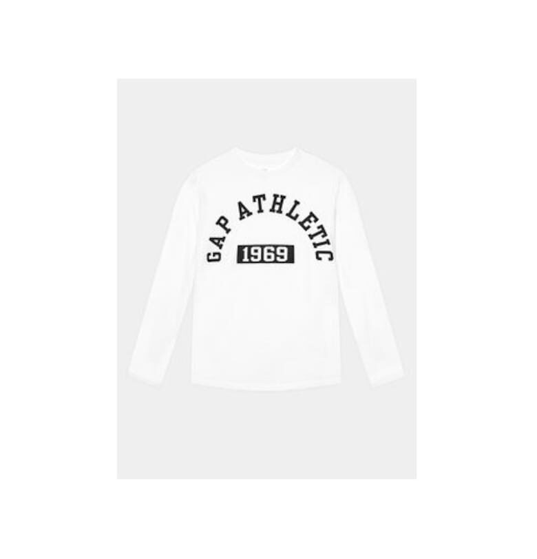 Блуза за момче -  303611453 - Памук - Бяла - Бял GAP