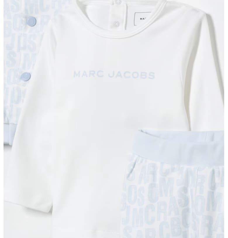 Блуза и панталон - 3 части - Бял/Пастелносин Marc Jacobs