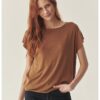 Блуза с лиосел - Светлокафяв Tatuum
