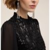 Блуза с пайети - Черен Motivi