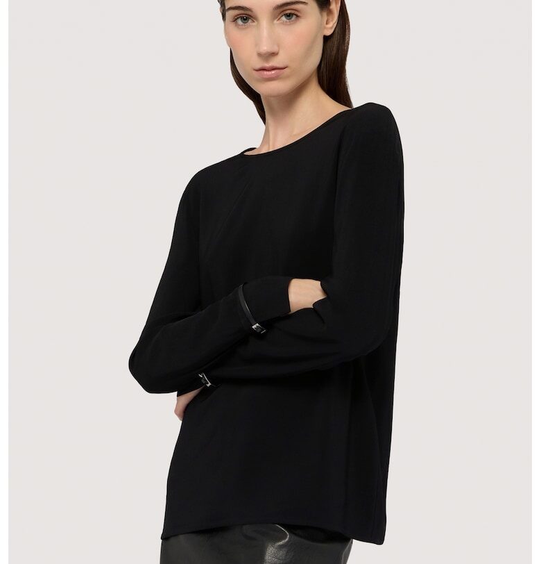 Блуза с токи - Черен Trussardi