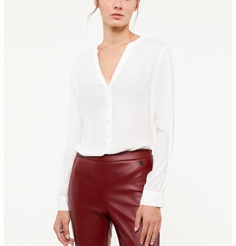 Блуза тип туника с цепка с копчета - Бял Motivi