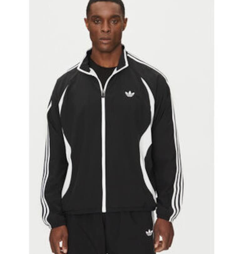 Блузон с цип и контрастни детайли adidas