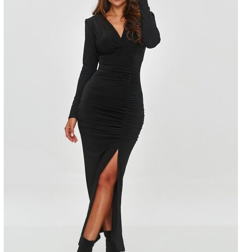 Бодикон рокля с V-образно деколте Makadamia