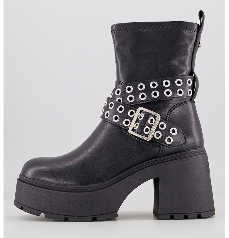 Боти Mila от еко кожа с масивен ток Buffalo