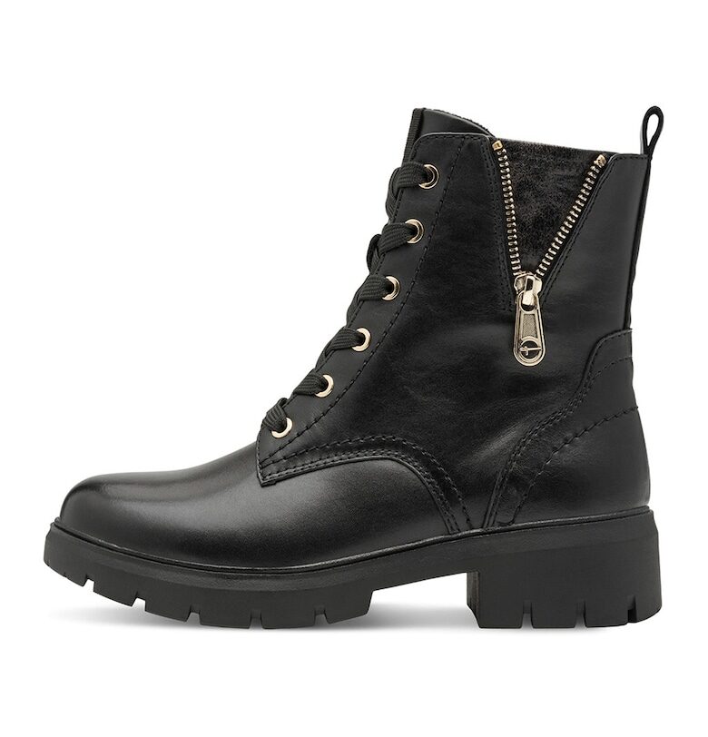 Боти от еко кожа с декоративен цип Tamaris Comfort