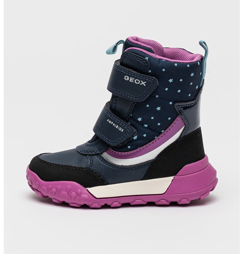 Боти от еко кожа с десен Geox