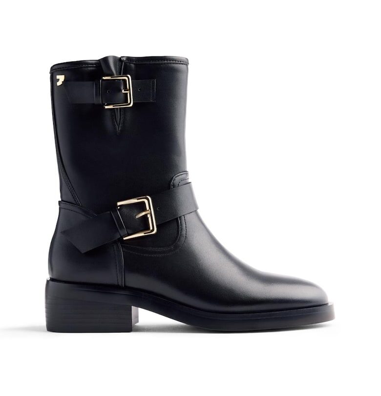 Боти от еко кожа с каишка с тока Gioseppo